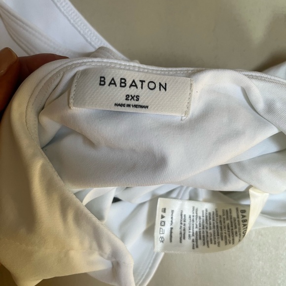 Babaton contour halter bodysuit white size XXS - Picture 6 of 7